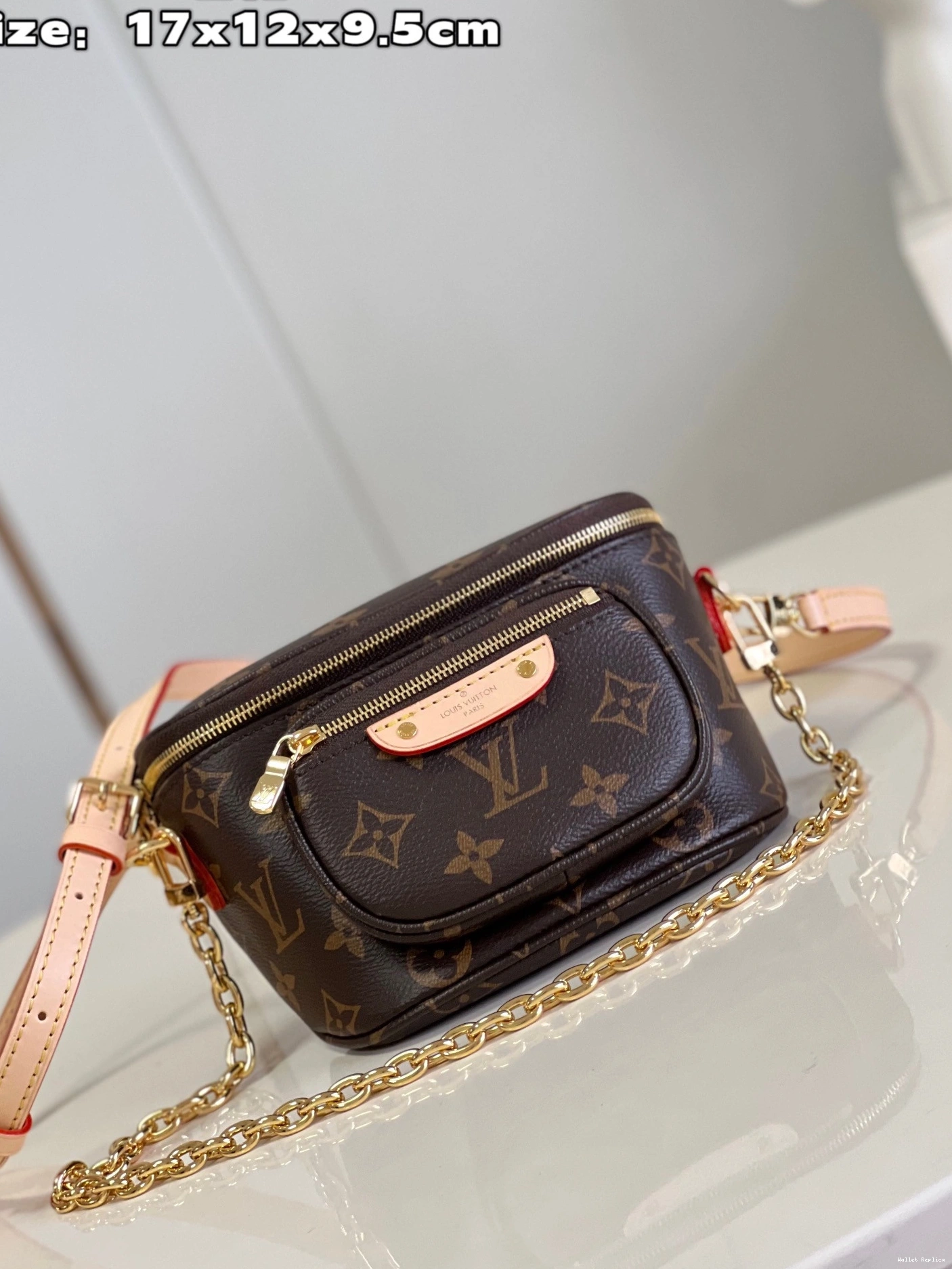 Cheap VUITTON BUMBAG-17-12-9.5CM LOUIS MINI 0729